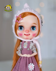 Custom Blythe doll "Peach"