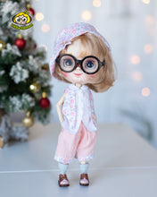 Load image into Gallery viewer, Outfit for Blythe doll: hat+blouse+pants+vest - FREE SHIPPING!
