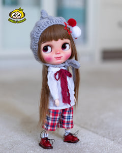 Custom Blythe doll "Peach"